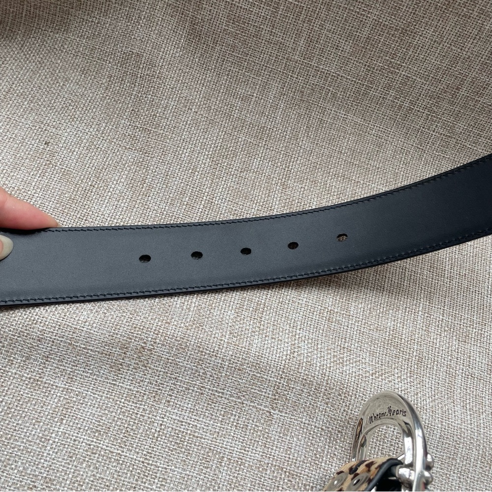 Chrome Hearts Leopard Haircalf Belt - Picture 7 of 9